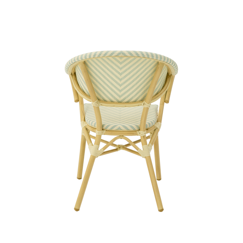 Fauteuil de terrasse PORTO VERT ET BEIGE – Image 3