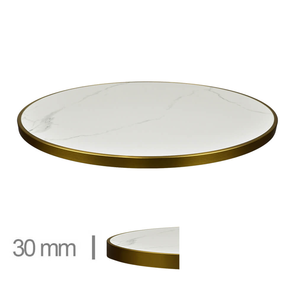Plateau de table en marbre R60-Blanc