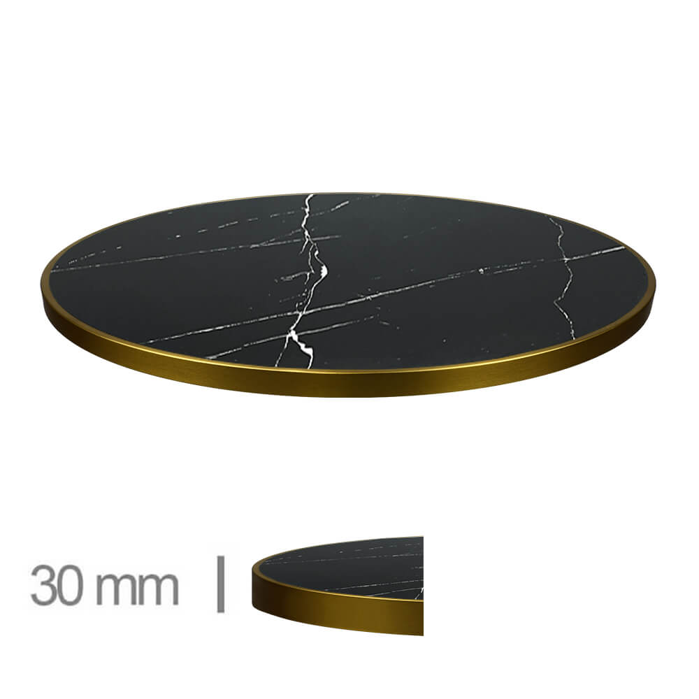 Plateau de table en marbre R60-NOIR